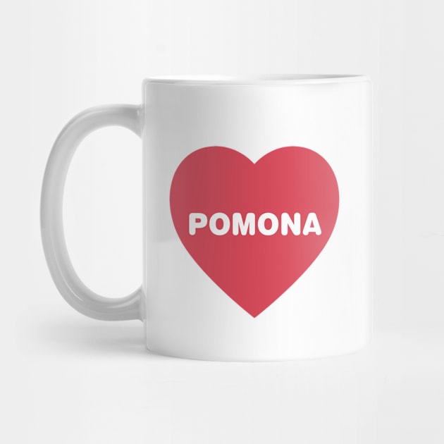 Pomona California Bold Red Heart by modeoftravel